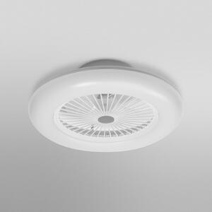OSRAM SMART+ Ventilator de tavan cu LED WiFi ROUND alb silențios 55 cm, reglabil, Alb, Camera de zi / sufragerie, Plastic, Modern