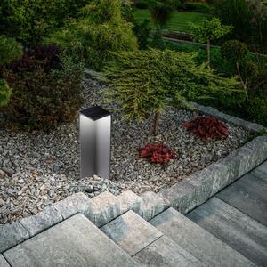 Fabas Luce Lumină solară LED pentru cale de acces Fold, gri închis, senzor mișcare, IP54, Negru, Aluminiu, Modern