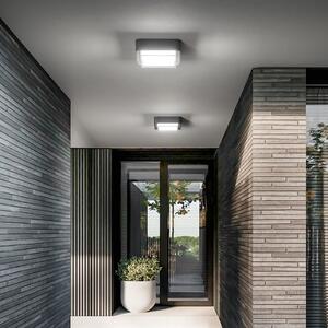 Fabas Luce Lumină LED pentru exterior Diuk, gri închis, metal, IP65, Negru, Aluminiu, Modern