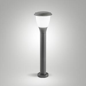 Fabas Luce Bornă luminoasă Thiago, 60 cm, gri închis, metal, E27, IP65, reglabil, Negru, Aluminiu, Modern
