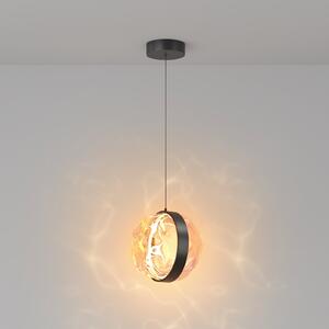 Maytoni Lampă suspendată LED Misterio, negru/multi, 1 bec, reglabil, Negru, Camera de zi / sufragerie, Metal