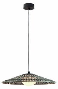Bover Lampă suspendată LED Nans Balis S/55, maro/maro, reglabil, Maro / Rugină, Plastic, Design