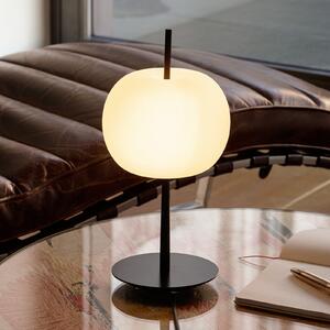 Kdln Lampa de masă cu LED KUSHI, negru, înălțime 32 cm, dimabilă la intensitate, reglabil, Negru, Camera de zi / sufragerie, Sticlă, Design