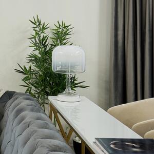 Maytoni LED-Lampa de masă Spirito, alb, sticlă, înălțime 42 cm, Alb, Camera de zi / sufragerie, Sticlă