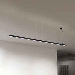 Plafonieră LED Bounce, negru, lungime 113 cm, CCT, aluminiu