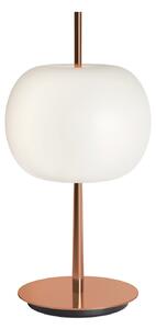 Kdln Lampa de masă cu LED KUSHI, cupru, înălțime 32 cm, dimabil, CCT, reglabil, Cupru, Camera de zi / sufragerie, Sticlă, Design