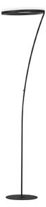 FISCHER & HONSEL Lampadar LED Sirko, negru nisip, înălțime 177 cm, metal, CCT, reglabil, Negru, Camera de zi / sufragerie, Metal, Modern