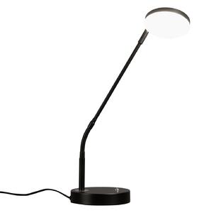 FISCHER & HONSEL Lampa de masă LED Sorento, negru nisip, înălțime 48 cm, CCT dimabil, reglabil, Negru, Camera de zi / sufragerie, Metal, Modern