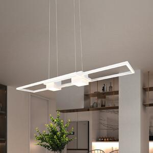 Lampă suspendată LED Albany, alb, 100 x 28 cm, aluminiu, CCT dimabil