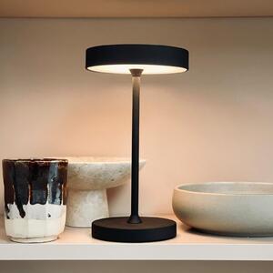 Dyberg Larsen Lampa de masă LED Starlight, negru, înălțime 26 cm, reglabil, Negru, Camera de zi / sufragerie, Metal, Design