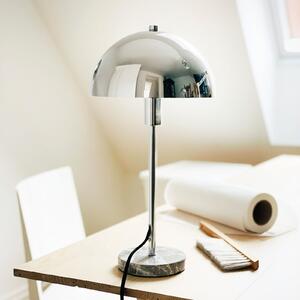 Dyberg Larsen Lampă de masă Stockholm, înălțime 41 cm Metal/marmură, Metalic, Camera de zi / sufragerie, Marmură, Design