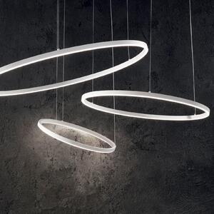 IDEAL LUX Ideal Lux Lampă suspendată LED Oracle Slim Ø 50 cm alb 3.000 K, Alb, Camera de zi / sufragerie, Metal, Modern