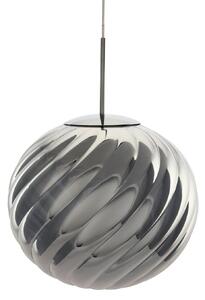 Tom Dixon Lampă suspendată LED Whirl, argintiu, 45 cm, plastic, dimabil, reglabil, Metalic, Camera de zi / sufragerie, Plastic, Design