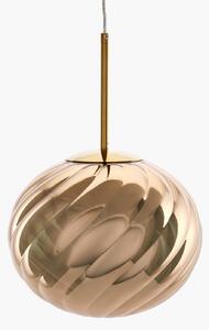 Tom Dixon Lampă suspendată LED Whirl, auriu, 30 cm, plastic, dimabil, reglabil, Auriu / Alamă, Camera de zi / sufragerie, Plastic, Design