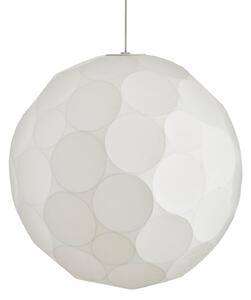 Tom Dixon Lampă suspendată Soft, Ø 60 cm, albă, plastic, E27, reglabil, Alb, Camera de zi / sufragerie, Plastic, Design, glob