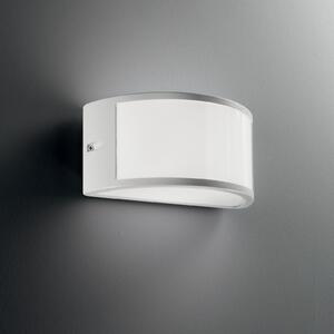 IDEAL LUX Ideal Lux Aplică pentru exterior Rex 1, alb, aluminiu, IP44, E27, reglabil, Alb, Aluminiu, Priză de perete sus / jos