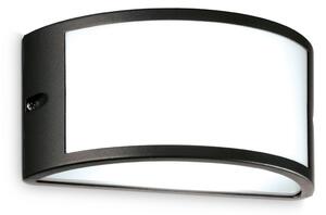 IDEAL LUX Ideal Lux Aplică pentru exterior Rex 1, negru, aluminiu, IP44, E27, reglabil, Negru, Aluminiu, Priză de perete sus / jos