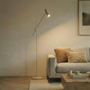 Lindby Lampadar Vilo, bej, 153 cm, GU10, orientabilă, Bej, Camera de zi / sufragerie, Metal, Scandinavă