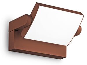 IDEAL LUX Aplică LED pentru exterior Ideal Lux Swipe, cafea, IP54, 3.000 K, Maro / Rugină, Metal, Modern