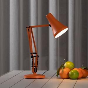 Anglepoise Lampa de masă LED 90 MINI VIVID, portocaliu, USB, reglabil, Portocaliu, Studiu / Birou, Metal, Design industrial, Umbră de masă