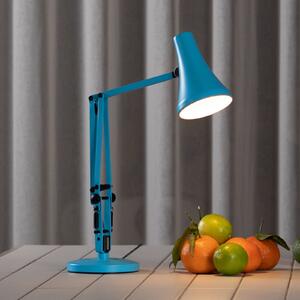 Anglepoise Lampa de masă LED 90 MINI VIVID, albastru turcoaz USB, reglabil, Albastru, Studiu / Birou, Metal, Design industrial, Umbră de masă