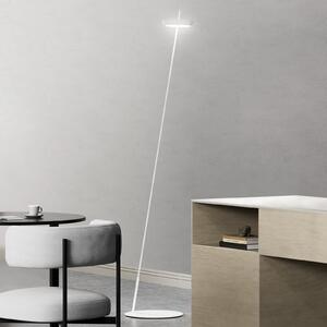 Sigor Lampadar LED cu baterie reîncărcabilă Mahina, alb, înălțime 130 cm, metal, CCT, reglabil, Alb, Camera de zi / sufragerie, Aluminiu, Modern