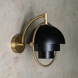 GUBI Gubi Aplică de perete Multi-Lite, negru, metal, G9, reglabil, Negru, Camera de zi / sufragerie, Alamă, Design
