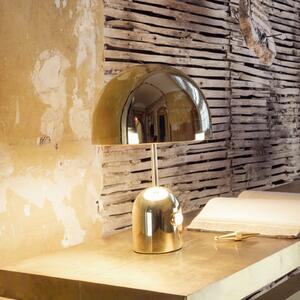 Tom Dixon LED-Lampa de masă Bell, auriu, 43 cm, dimabil, reglabil, Auriu / Alamă, Camera de zi / sufragerie, Metal, Design