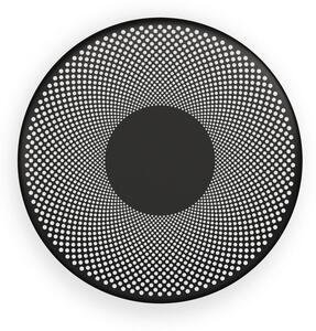 Northern Aplică de perete Glint, negru mat, oțel, Ø 25 cm, reglabil, Negru, Camera de zi / sufragerie, Aluminiu, Design