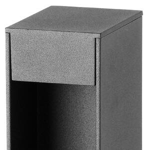 FARO BARCELONA Lampă cu soclu LED Cerler, antracit, 35 cm, IP65, CCT, Gri, Aluminiu, Modern