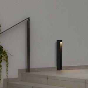 FARO BARCELONA Lampă cu soclu LED Cerler, antracit, 60 cm, metal, IP65, CCT, Gri, Aluminiu, Modern