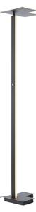 Brilliant Lampadar LED Mora, antracit, înălțime 178 cm, metal, reglabil, Negru, Camera de zi / sufragerie, Metal, Modern