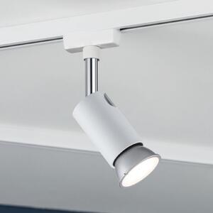 Paulmann URail-spot pe șină Pure I, alb mat, GU10, metal, reglabil, Alb, Camera de zi / sufragerie, Metal, Modern
