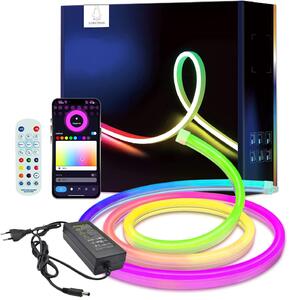 KIT Complet 5m Neon Flex Multicolor RGB Digital SMART WIFI