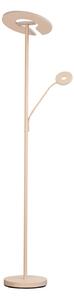FISCHER & HONSEL Lampadar LED Dent, culoare nisip, 180 cm, metal, CCT 2 becuri, reglabil, Bej, Camera de zi / sufragerie, Metal, Modern, Lumină de lectură