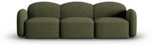 Canapea Blair cu 3 locuri si tapiterie din tesatura structurala, verde