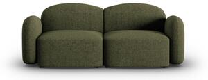 Canapea Blair cu 2 locuri si tapiterie din tesatura structurala, verde