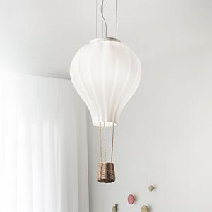 IDEAL LUX Lampa suspendată Ideal Lux Dream Big, albă, sticlă opală, Ø 42 cm, Alb, Camera de zi / sufragerie, Sticlă, Modern