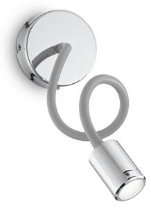 IDEAL LUX Ideal Lux Aplică de perete Focus 1, crom, 55 cm, Metalic, Camera de zi / sufragerie, Metal, Modern