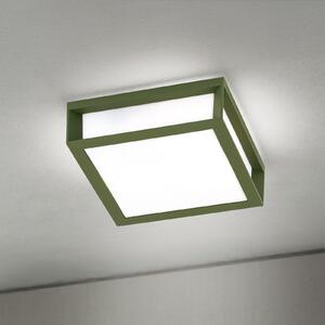 ORION Lumină exterioară Henry, verde, aluminiu turnat sub presiune, E27, IP44, reglabil, Verde, Aluminiu, Modern
