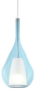 IDEAL LUX Ideal Lux Lampă suspendată Kalique 3, albastru, Ø 18 cm, plastic, reglabil, Albastru, Camera de zi / sufragerie, Plastic, Modern