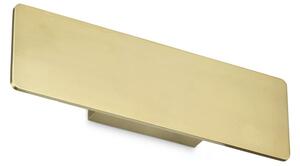 Ideallux Ideal Lux Aplică de perete LED Zig Zap, lățime 29 cm, culoare alamă, Auriu / Alamă, Camera de zi / sufragerie, Aluminiu, Modern