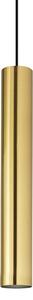 IDEAL LUX Ideal Lux Lampă suspendată Look, culoare alamă, Ø 6 cm, metal, Auriu / Alamă, Camera de zi / sufragerie, Metal, Modern