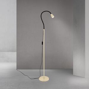 ORION Lampadar Dotty, kaki, înălțime 145 cm, braț flexibil, GU10, Bej, Camera de zi / sufragerie, Metal, Modern