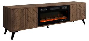 Comodă TV Comfivo Citrus II, Nuc, MDF, PAL laminat, 53x184x40cm, 40 kg