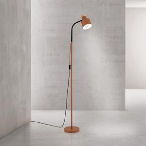 ORION Lampadar Gili, oțel, roșu coral, înălțime 150 cm, E27, Roșu, Camera de zi / sufragerie, Metal, Modern, Lumină de lectură