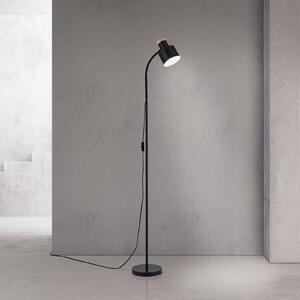 ORION Lampadar Gili, negru mat, oțel, înălțime 150 cm, E27, Negru, Camera de zi / sufragerie, Metal, Modern, Lumină de lectură