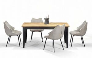 Set de mese Houston 1753, 75x90x160cm, Lemn: Fag, Stejar