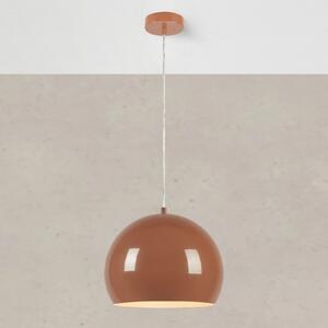 Markslöjd Lampă suspendată Pop, Ø 28 cm, maro, metal, reglabil, Maro / Rugină, Camera de zi / sufragerie, Metal, Vintage