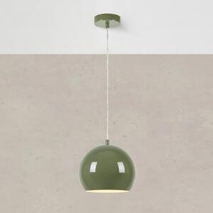 Markslöjd Lampă suspendată Pop, Ø 20 cm, verde, metal, reglabil, Verde, Camera de zi / sufragerie, Metal, Vintage